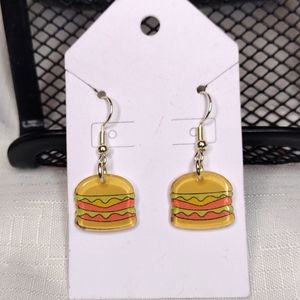 Cheeseburger Earrings